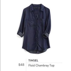 Chambray high low top from Stitch Fix